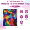 HTVSTD Metallic HTV Heat Transfer Vinyl - 10 Sheets Holographic