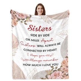Gifts for Sister from Sisters Blanket for Sister Blanket Sister Birthday Gifts Birthday Gifts for Sister Cozy Blanket Big Blanket 50"x60"