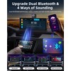 【350° Rotatable Lens】10.26''Wireless Apple CarPlay Screen for Car & 4K