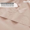 LANE LINEN Washed Percale Sheets Queen - 4Pc Sheet Set