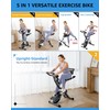LINBOLUSA Indoor Exercise Bike for Seniors, 5 IN 1 Foldable