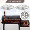 4 Pcs BBQ Smoker Air Vent Stainless Steel BBQ Grill