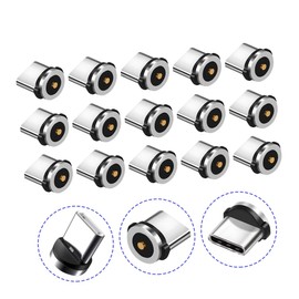 Gatuida 15pcs USB-c Magnetic Adapter Kit Rotating Magnetic Phone Connector Tips for Fast Charging Data Transfer Compatible USB- Enhanced Strength Charging Support