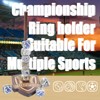 Extguds Extguds Baseball Ring Holder,Wooden Championship Ring Display Holder,Softball ring