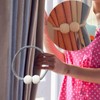 Curtain Tiebacks,Magnetic Curtain Tiebacks Pearl Ball Curtain Drapes Clips Rope