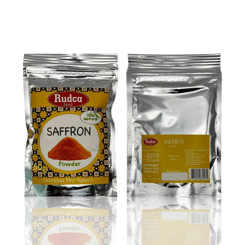 Rudca Food Saffron Natural Dry Spice Ground From Georgia 1.78