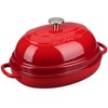 EDGING CASTING Enameled Oval Cast Iron Dutch Oven Pot with