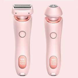 2024 New Razor, Epilator PainlessHair Removal at Home, 2 in 1 FlectricShaver Razors for Women, Wet &Dry Pink - Color: Pink
