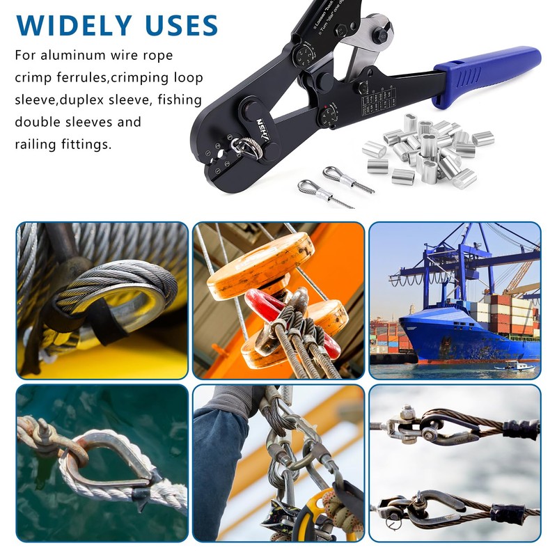 Zhushan Wire Rope Crimper Tool Kit - Wire Rope Crimper