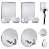 ZukoCert Paquete de 2 soportes de afeitar para ducha +