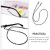 Beaupretty 2pcs Rustic Eyeglass Chain Wooden Bead Strap Retainer Strap