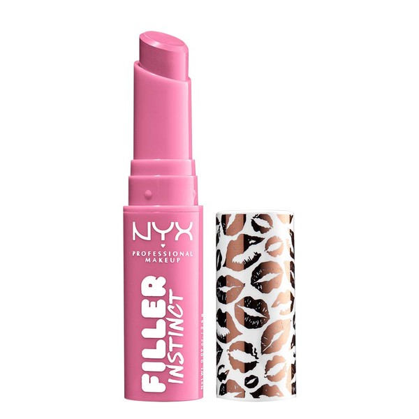 NYX PROFESSIONAL MAKEUP Filler Instinct Plumping Lip Color, Lip Balm - Miami Nights (Hot Pink)