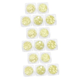 Healvian 3sets Luminous Sequin Nail Stickers Bottles of Star Moon Snowflake DIY Nail Art Decals for Creative Designs for Manicurists