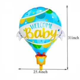 Riseason 5pcs Baby Boy Balloons Kit for Baby Shower Decoration, Baby Shower Balloons Decor, Birthday Party Decoration Supplies