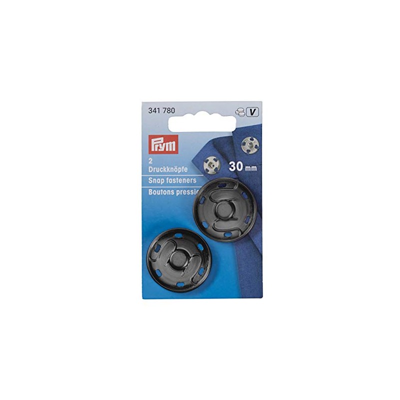 Prym Press Fasteners, Brass, Bronze, 30 mm