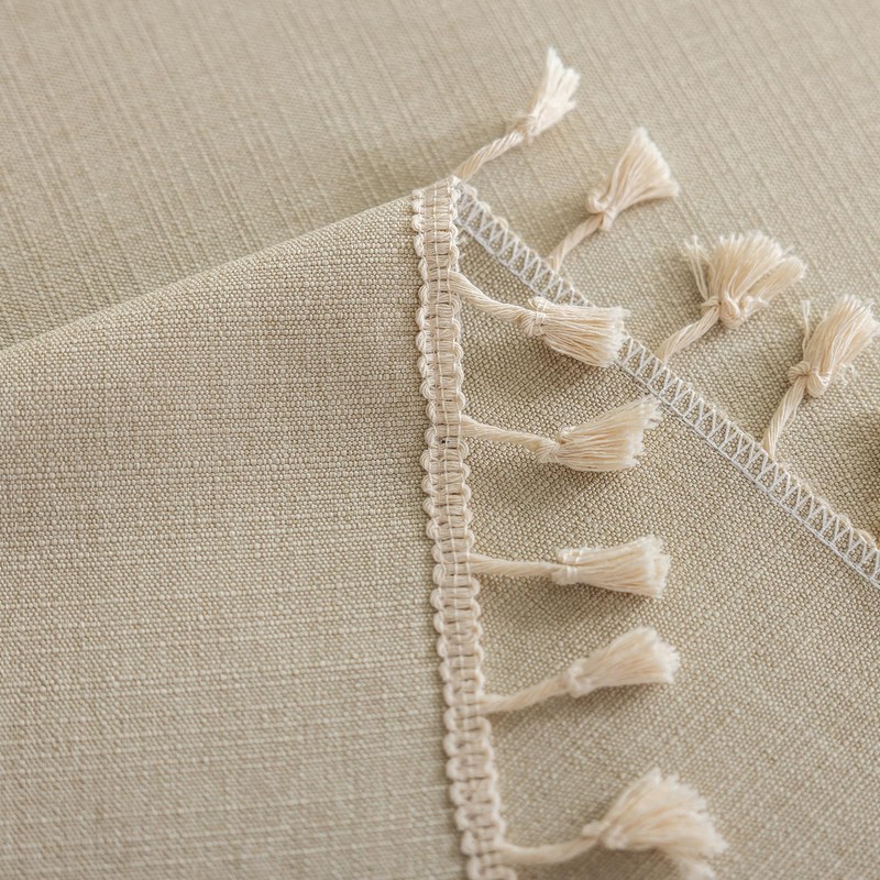 LSYMJ 1 Pack Heavy Duty Cotton Tablecloth Soft Wrinkle Resistant