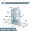 LAICCUM 4 Pack Strut Post Bases for Single Channel 1