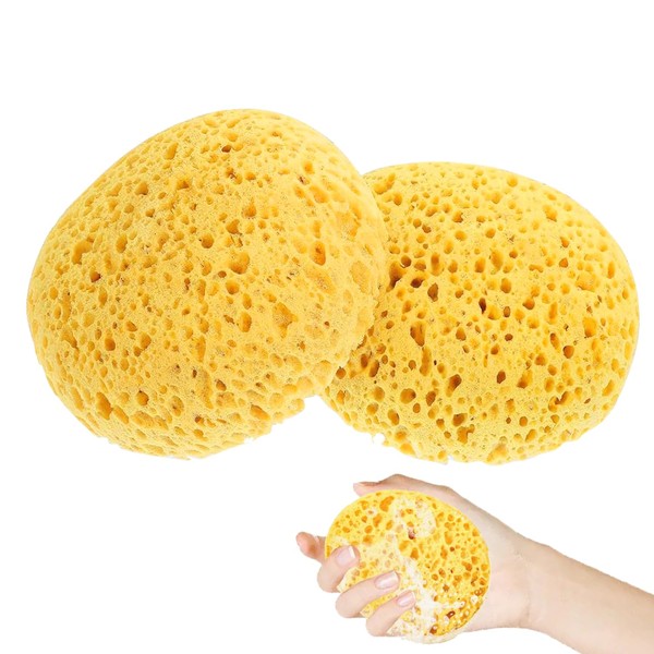 2 Pack Large Honeycomb Bath Sponges – Soft Body Exfoliating