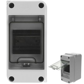 HAPPOW 3-Way Junction Box IP65 Weatherproof Electrical Box, Outdoor Electrical Box With Transparent Cover for Indoor & Outdoor Power Distribution