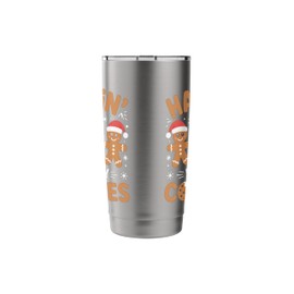 Hangin' with My Cookies Gingerbread Lovers Fun Christmas Tee Stainless Steel Insulated Tumbler