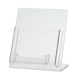 SOURCEONE.ORG Source One Deluxe Clear Acrylic Countertop Greeting Card Display 1 & 3 Pockets Available (1, 7 1/4 Inch)