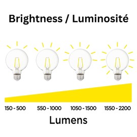 Luminus Led A19 Bulbs E26 Base 60W Equivalent (9W) 750 Lumens, 10000 Hour Lifespan, Non-Dimmable, 5000k Daylight, 12 Pack