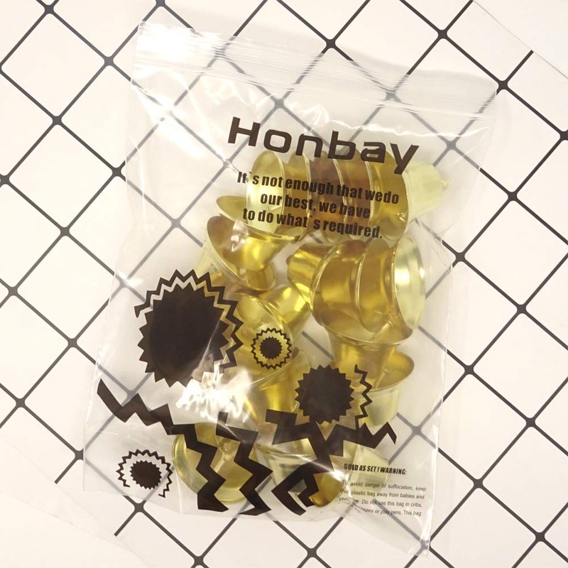 Honbay 20PCS 38mm/1.5inch Shiny Gold Liberty Bells Decoration Bells