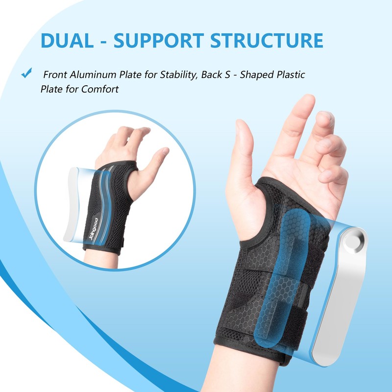 joingood Wrist Brace for Work, Adjustable Support Splint for Men