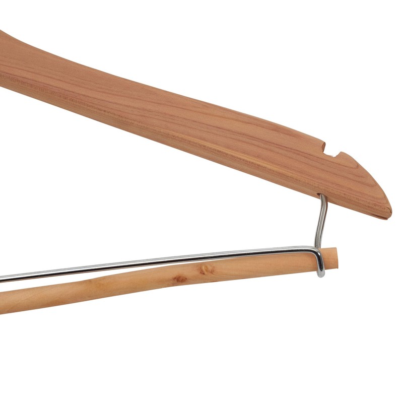 Household Essentials CedarFresh Cedar Coat Hangers, Pack of 4, 100%