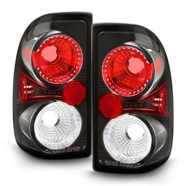 ACANII - For 1997-2004 Dodge Dakota Chrome Tail Lights Brake Lamps Pair Sets Aftermarket Driver & Passenger Side