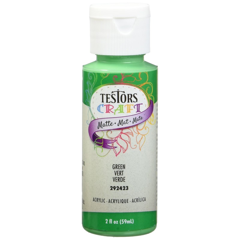 Testors 292423A 2 oz Green Matte Acrylic Paint
