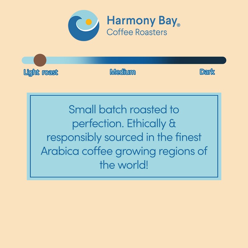 Harmony Bay Decaf Hazelnut Flavored Coffee - 100% Arabica Gourmet