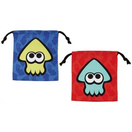 Skater Splatoon 3 KB64WN-A Drawstring Lunch Bag with Gusset, Set of 2