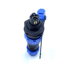 Connector Plug Aviation Plug SP13 3 Pin Solderless Aviation Plug IP68 Waterproof and Dustproof Aviation Plug for Outdoor Lamps Uses 250V 13A (14AWG Cable Screw Crimp)