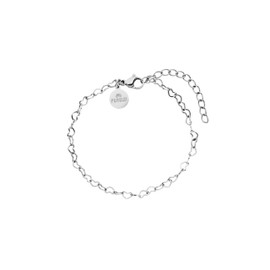 Purelei® Women's Heart Bracelet - Elegant Heart Bracelet Made of Waterproof Stainless Steel - Adjustable Love Bracelet in Gold/Silver - Delicate Jewellery with Heart Pendant - Gift for Women, One size