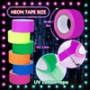 Whaline 6 Colors Neon Gaffer Cloth Tape Fluorescent Rainbow Color