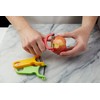 Kuhn Rikon Original Swiss Translucent Peeler Set, 4-Inch, Red/Green/Yellow