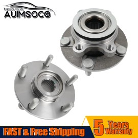 AUIMSOCO For 2007-2012 Nissan Sentra - 2x Front Wheel Hub & Bearings Assembly 513298
