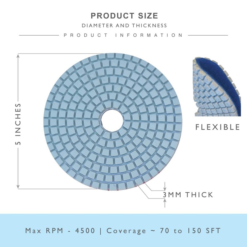 Stadea PPW125D Diamond Polishing Pads 4 Inch - For Concrete