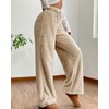 codcm Women's Fuzzy Lounge Pants Comfy Warm Fleece Pajama Long