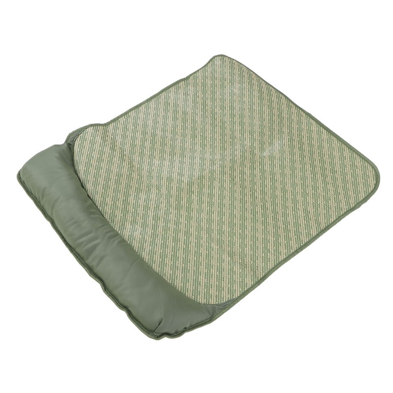 Dog Cooling Mat Breathable Portable Rattan Bed Pet Summer Sleeping