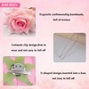 8 Pieces Rose Hair Clips, Pink Rose Flower Hair Comb