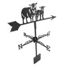 Metal Weather Vane Black Cute Animal Design Sturdy Durable Decorative