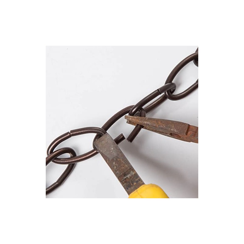 GEPOW 20 Feet Bronze Light Fixture Chain, Extra Chandelier Pendant