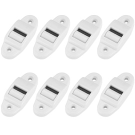 Pack of 8 Belt Guide Roller Shutter Belt Guide 14 mm, Roller Blind Belt Guide with Roller and Brush, Roller Blind Webbing Belt Guide, 40 mm Hole Spacing