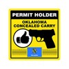fagraphix Oklahoma Concealed Carry Permit Holder Sticker Self Adhesive Vinyl