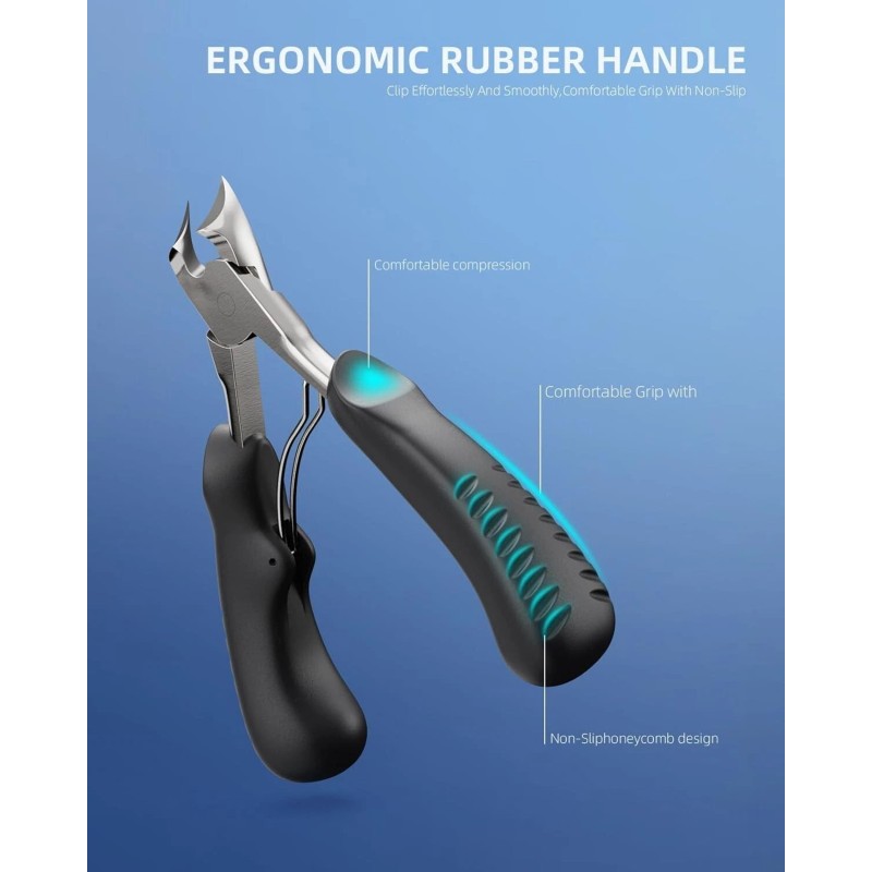 Kaasage Nail Clippers for Thick & Ingrown Toenails - Sharp