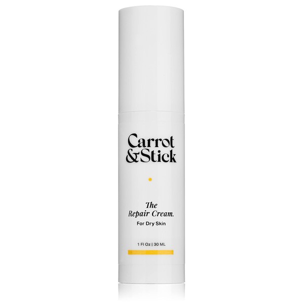 CARROT & STICK The Repair Cream For Dry Skin - Skin Protectant, Ceramides, Vitamin E, Hyaluronic Acid, 1 Fluid Ounce