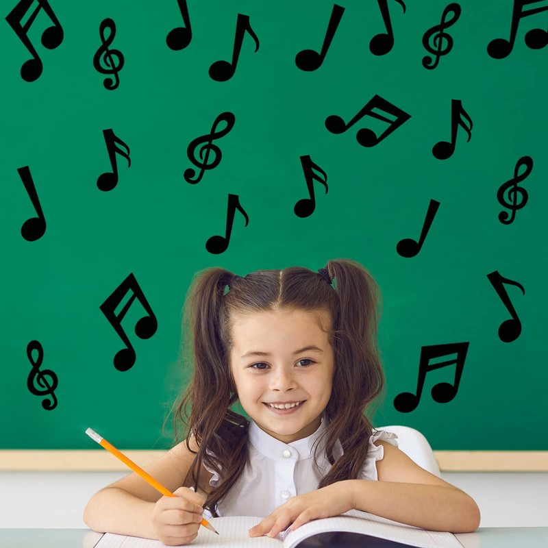 Whaline Music Notes Cutouts 45Pcs Musical Note Shape Cut Outs