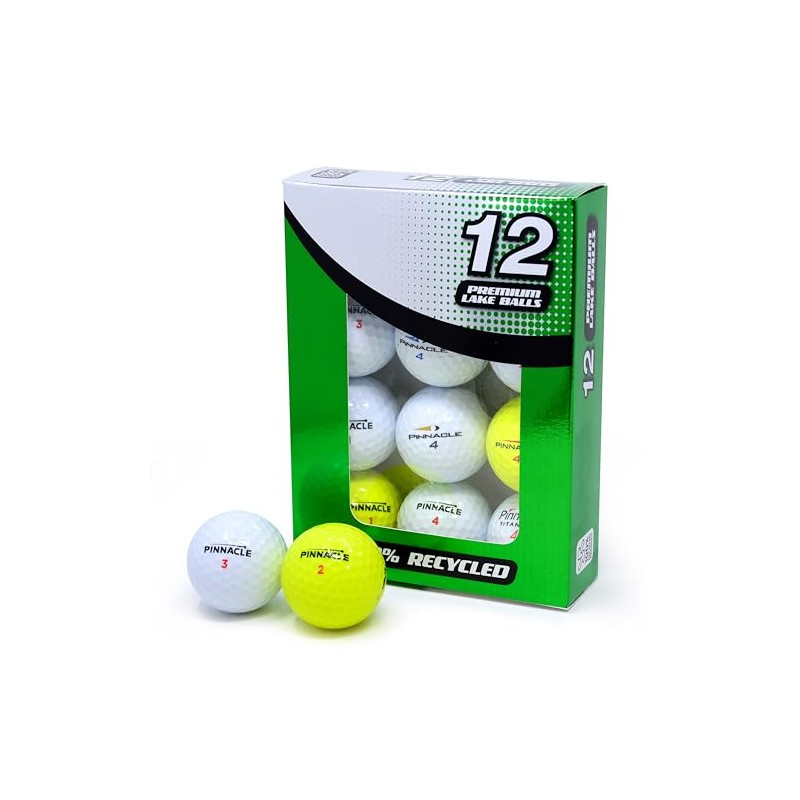 Second Chance Pinnacle Grade A Used Golf Balls - 12